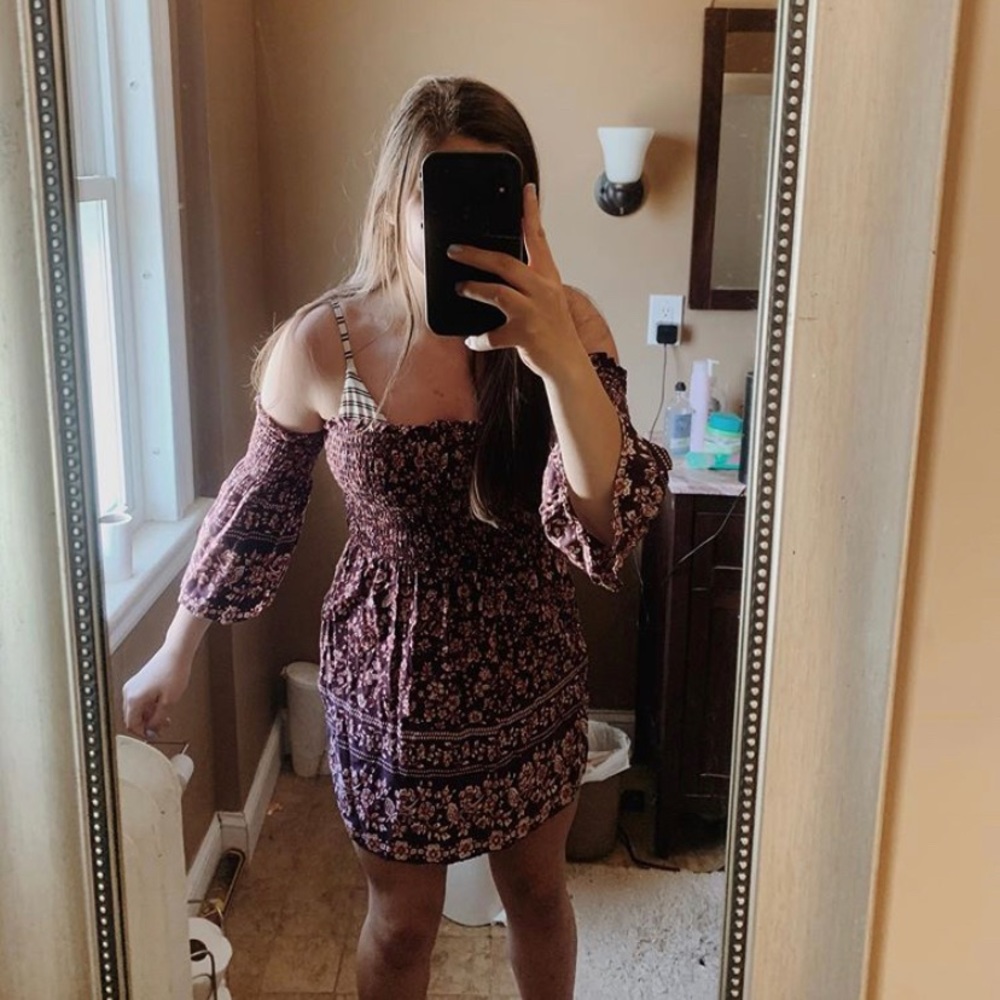 summer off the shoulder dress!